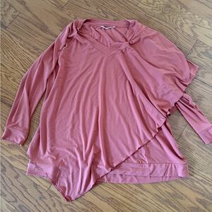 Soft Surroundings Asymmetrical Long Sleeve Sweater Shirt Top 3X